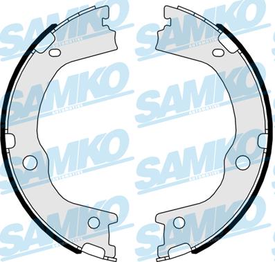 Samko 81047 - Комплект тормозных колодок, барабанные autospares.lv