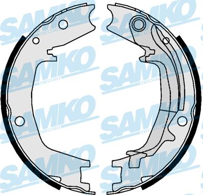 Samko 81062 - Комплект тормозных колодок, барабанные autospares.lv