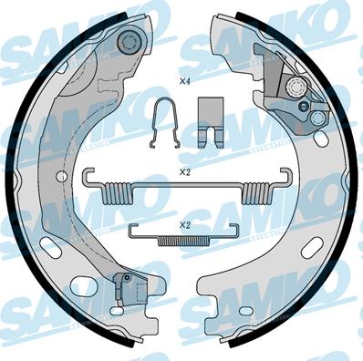 Samko 81030 - Комплект тормозных колодок, барабанные autospares.lv