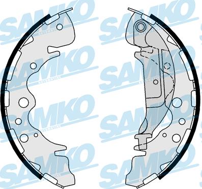 Samko 81025 - Комплект тормозных колодок, барабанные autospares.lv