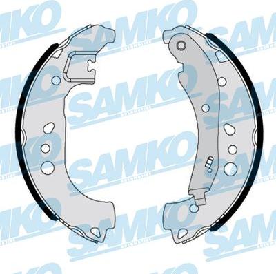 Samko 81197 - Комплект тормозных колодок, барабанные autospares.lv