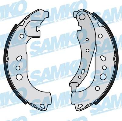 Samko 81181 - Комплект тормозных колодок, барабанные autospares.lv