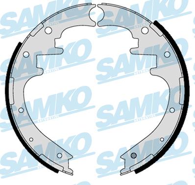 Samko 81125 - Комплект тормозных колодок, барабанные autospares.lv