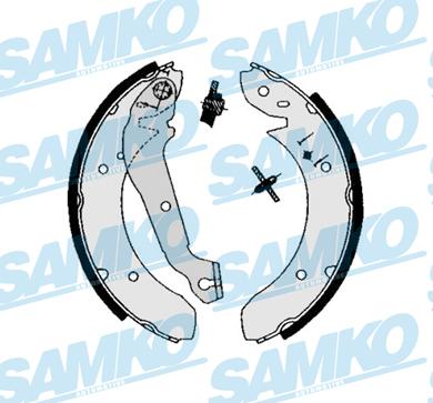 Samko 81350 - Комплект тормозных колодок, барабанные autospares.lv