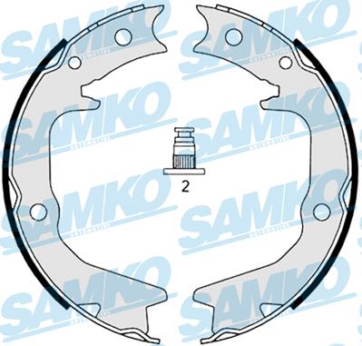 Samko 88920 - Комплект тормозных колодок, барабанные autospares.lv