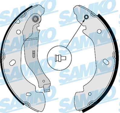 Samko 88580 - Комплект тормозных колодок, барабанные autospares.lv