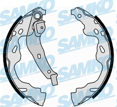 Samko 88660 - Комплект тормозных колодок, барабанные autospares.lv