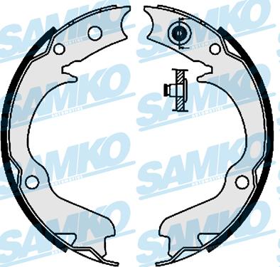 Samko 88360 - Комплект тормозных колодок, барабанные autospares.lv