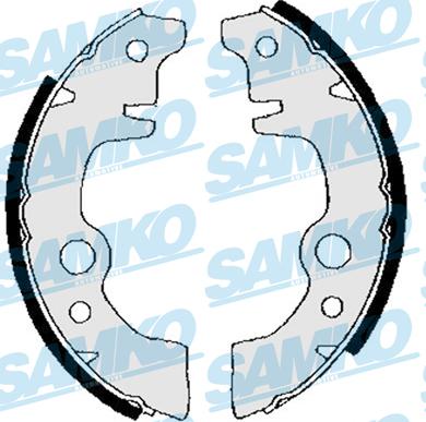 Samko 83010 - Комплект тормозных колодок, барабанные autospares.lv