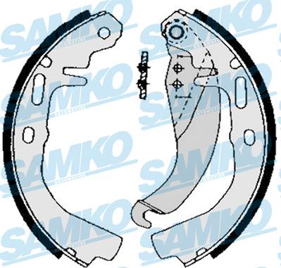 Samko 82500 - Комплект тормозных колодок, барабанные autospares.lv