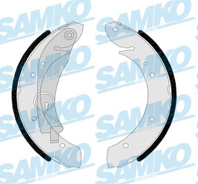 Samko 87420 - Комплект тормозных колодок, барабанные autospares.lv