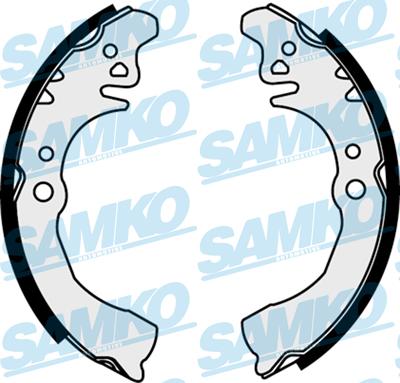 Samko 87650 - Комплект тормозных колодок, барабанные autospares.lv