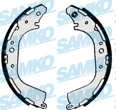 Samko 87040 - Комплект тормозных колодок, барабанные autospares.lv