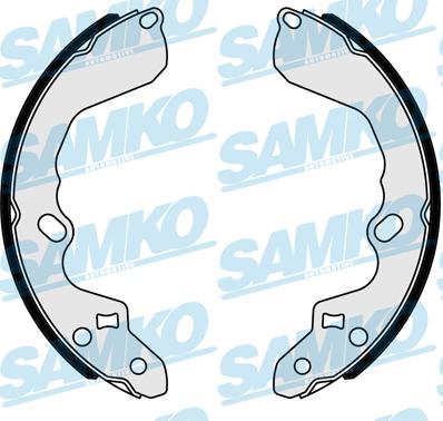 Samko 87190 - Комплект тормозных колодок, барабанные autospares.lv