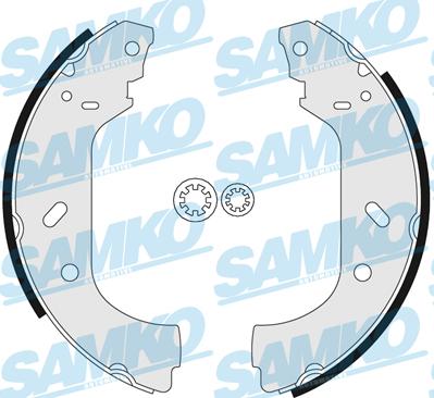 Samko 87150 - Комплект тормозных колодок, барабанные autospares.lv