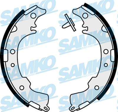 Samko 87840 - Комплект тормозных колодок, барабанные autospares.lv