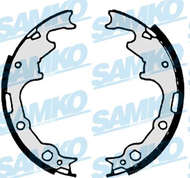 Samko 87240 - Комплект тормозных колодок, барабанные autospares.lv