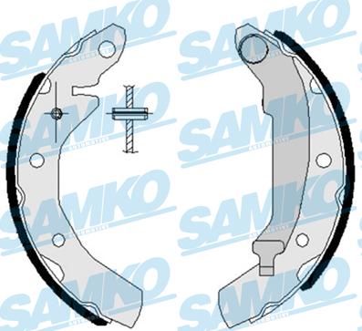 Samko 87260 - Комплект тормозных колодок, барабанные autospares.lv