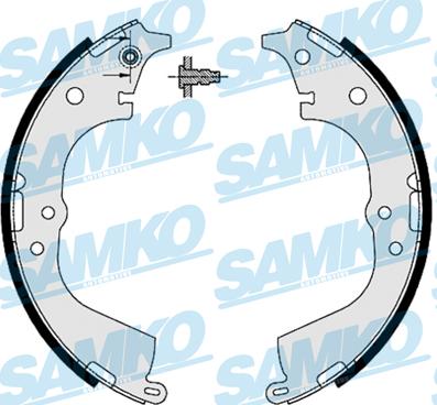 Samko 87225 - Комплект тормозных колодок, барабанные autospares.lv