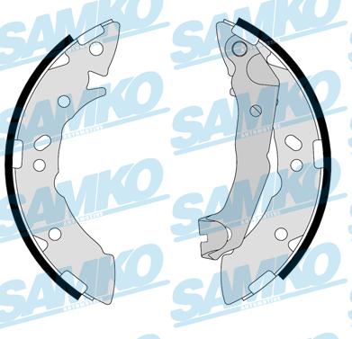 Samko 87710 - Комплект тормозных колодок, барабанные autospares.lv