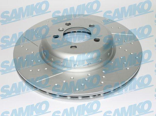 Samko B2103VBR - Тормозной диск autospares.lv