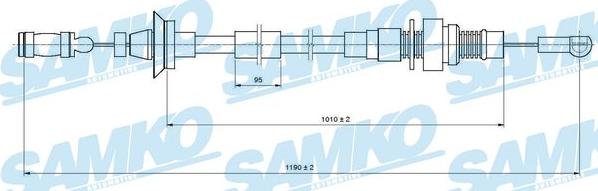 Samko C0005A - Тросик газа autospares.lv