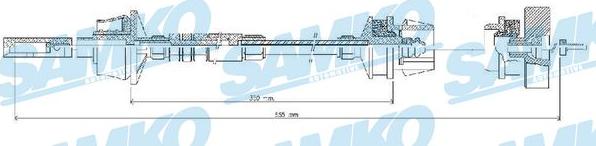 Samko C0026C - Трос, управление сцеплением autospares.lv