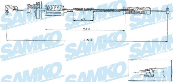 Samko C0079A - Тросик газа autospares.lv