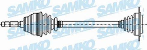 Samko DS51068 - Приводной вал autospares.lv