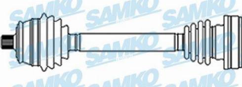 Samko DS51078 - Приводной вал autospares.lv