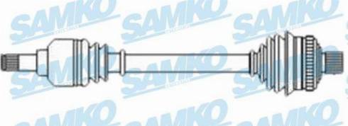 Samko DS52582 - Приводной вал autospares.lv