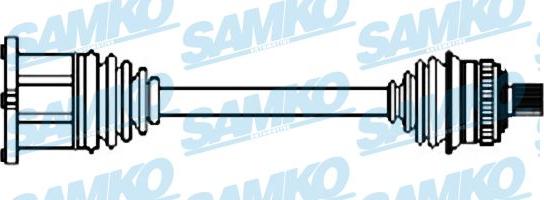 Samko DS52629 - Приводной вал autospares.lv