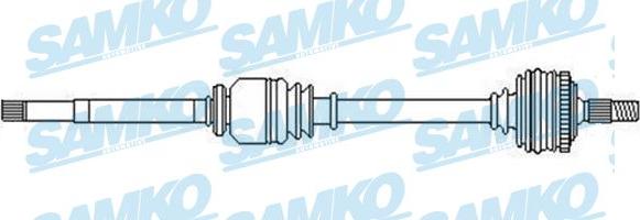 Samko DS52224 - Приводной вал autospares.lv