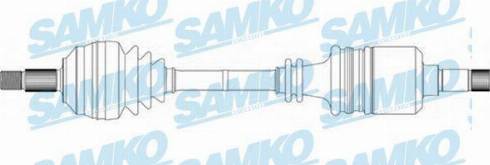 Samko DS16094 - Приводной вал autospares.lv