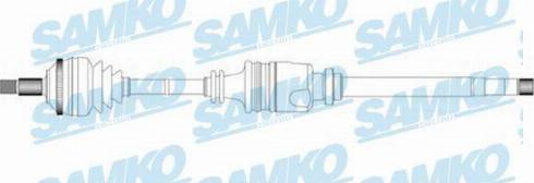 Samko DS16089 - Приводной вал autospares.lv