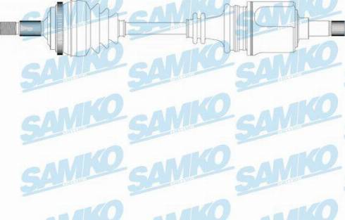 Samko DS16120 - Приводной вал autospares.lv