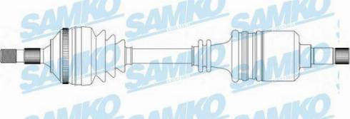 Samko DS38133 - Приводной вал autospares.lv