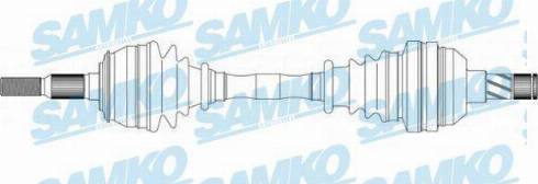 Samko DS37014 - Приводной вал autospares.lv