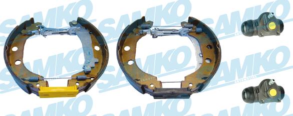 Samko KEG494 - Комплект тормозных колодок, барабанные autospares.lv