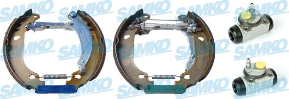 Samko KEG495 - Комплект тормозных колодок, барабанные autospares.lv