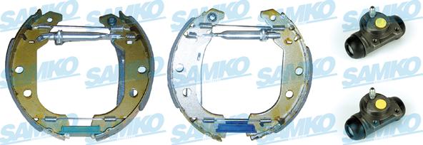 Samko KEG459 - Комплект тормозных колодок, барабанные autospares.lv