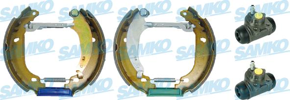 Samko KEG456 - Комплект тормозных колодок, барабанные autospares.lv