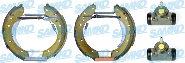 Samko KEG451 - Комплект тормозных колодок, барабанные autospares.lv