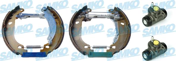 Samko KEG452 - Комплект тормозных колодок, барабанные autospares.lv