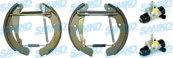 Samko KEG419 - Комплект тормозных колодок, барабанные autospares.lv