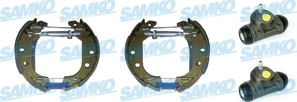 Samko KEG488 - Комплект тормозных колодок, барабанные autospares.lv