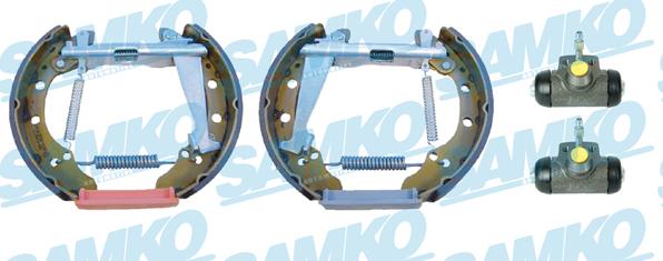 Samko KEG483 - Комплект тормозных колодок, барабанные autospares.lv