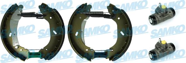 Samko KEG596 - Комплект тормозных колодок, барабанные autospares.lv