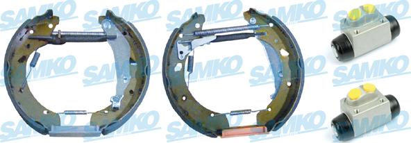 Samko KEG549 - Комплект тормозных колодок, барабанные autospares.lv