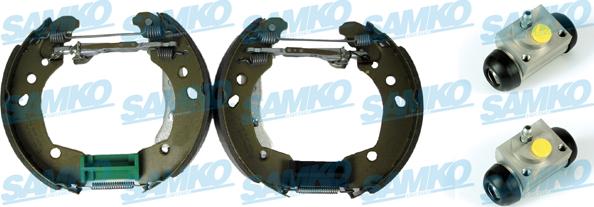 Samko KEG540 - Комплект тормозных колодок, барабанные autospares.lv
